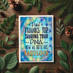 Carte "Merci pour l'ADN papa !" Inspirété