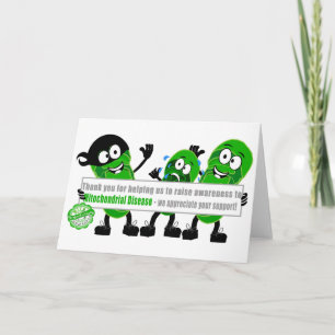 Carte Merci pour l'appui de la maladie mitochondrique