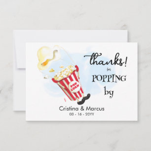 Carte Merci pour l'événement de pop-corn By