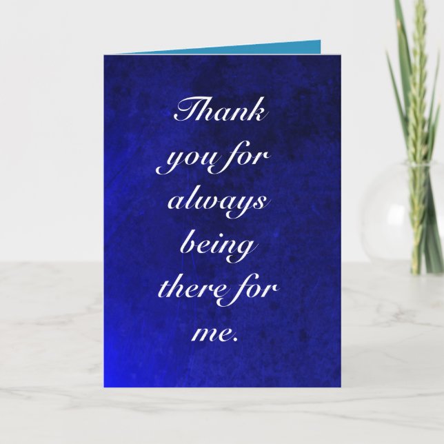 Carte Merci pour toujours être là (Devant)