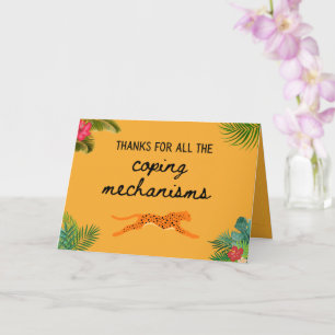 Carte Merci pour tous les mécanismes d'adaptation Fête d