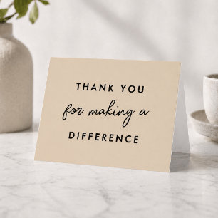 Carte Merci pour votre générosité