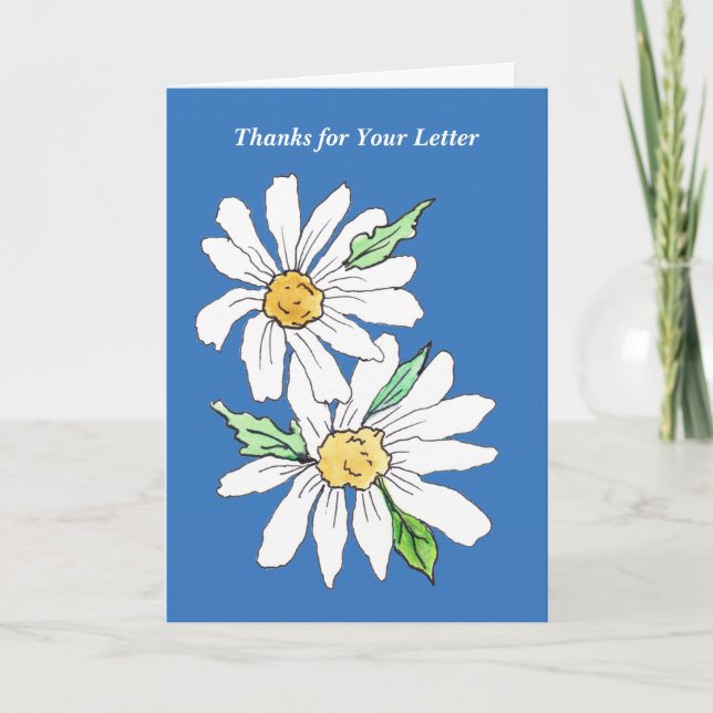 Carte Merci pour votre lettre (Devant)