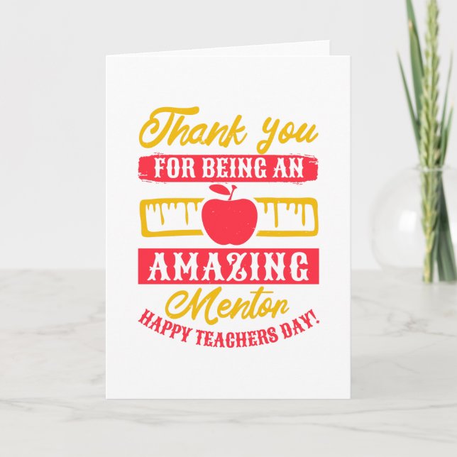 Carte Merci pour votre mentor extraordinaire (Devant)