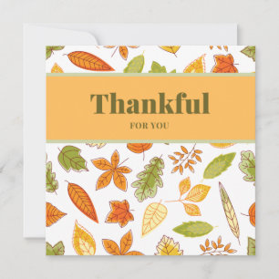 Carte Merci pour vous, Thanksgiving