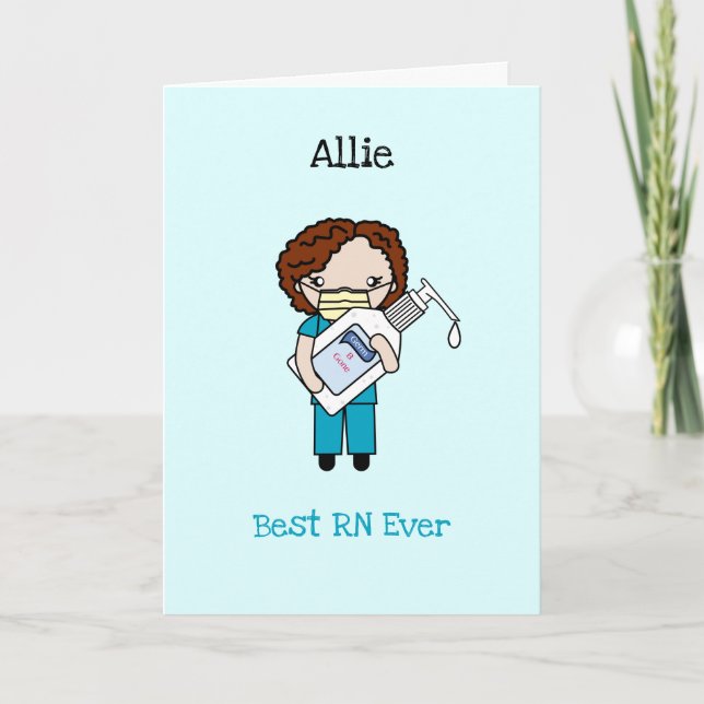 Carte Merci professionnel de soins de santé Chibi person (Devant)