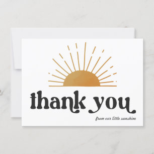 Carte Merci rétro Sunshine