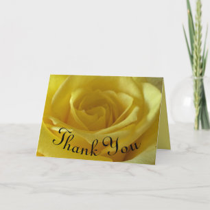 Carte Merci Rose jaune clair Appréciation photo
