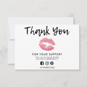 Carte Merci Rose Parties scintillant Lieux Média Inserti