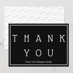 Carte Merci simple et élégant personnalisé