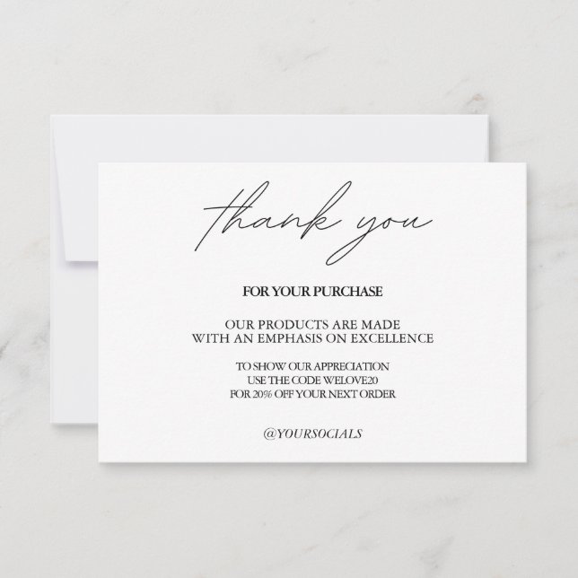 Carte Merci Support artisanal traditionnel (Devant)