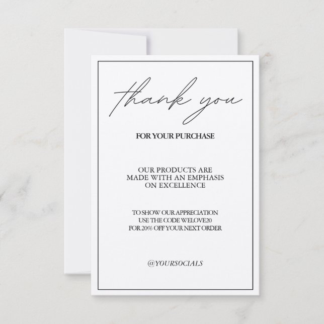 Carte Merci Support artisanal traditionnel (Devant)