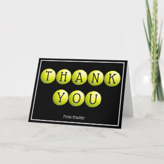 Carte Merci Tennis personnalisé