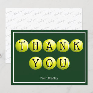 Carte Merci Tennis personnalisé