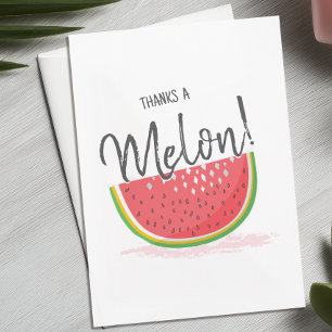 Carte Merci un Melon Pastèque Merci