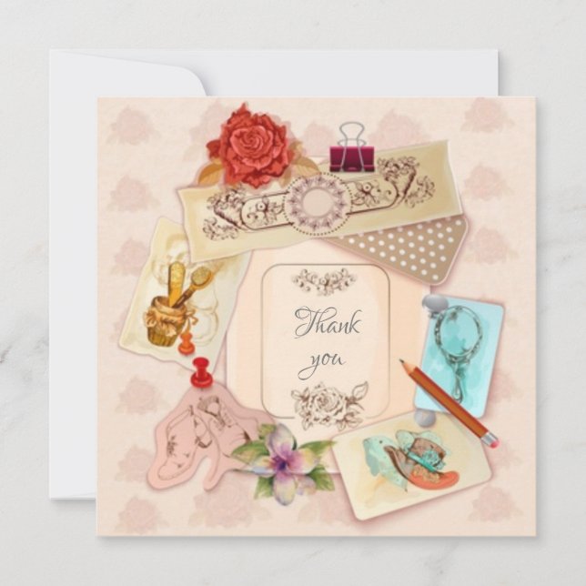 Carte Merci vintage (Devant)