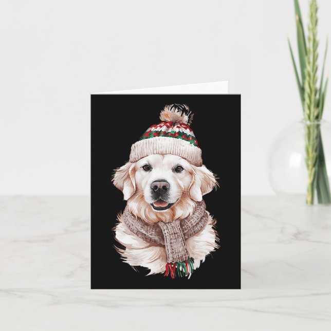 Carte Mère chienne chiot Retriever Golden Cream anglais  (Devant)
