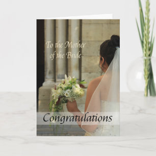Carte mère de la mariée félicitations
