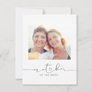 Carte Mère de la mariée Mariage Message du matin Photo