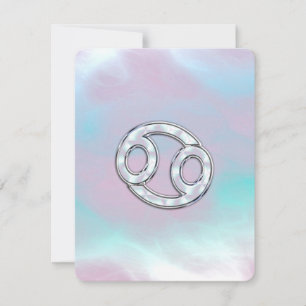 Carte Mère de Pearl Style cancer Zodiac