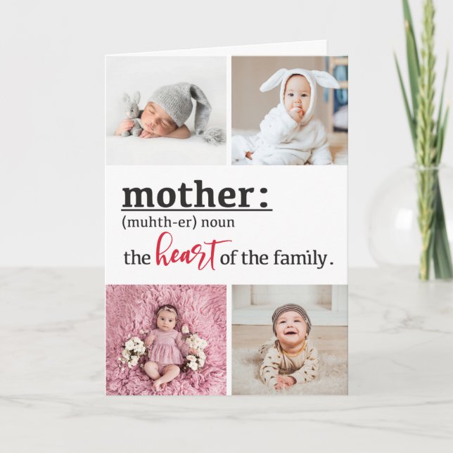 Carte Mère définition coeur de la famille 4 photo (Devant)