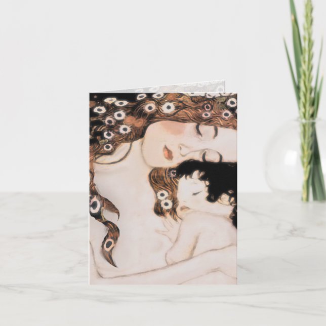 Carte Mère et enfant Gustav Klimt (Devant)
