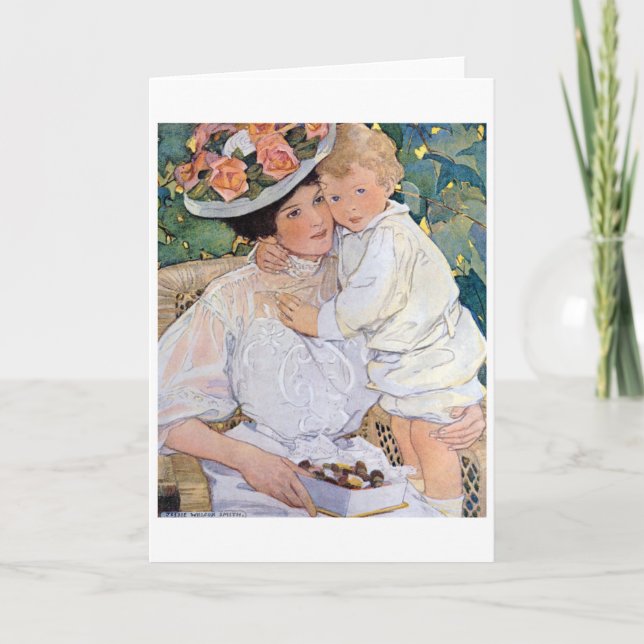 Carte Mère et enfant, Jessie Willcox Smith (Devant)