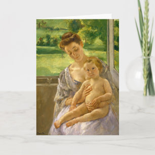 Carte Mère et enfant   Mary Cassatt