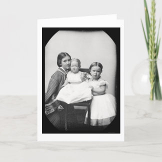 Carte Mère et enfants, daguerréotype de Gertrude Hubbard