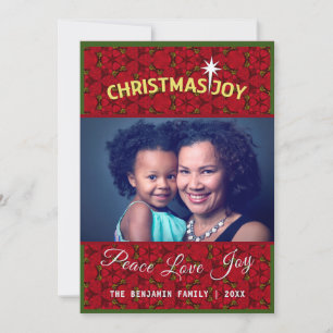 Carte Mère Fille Famille Photo Noël Personnaliser