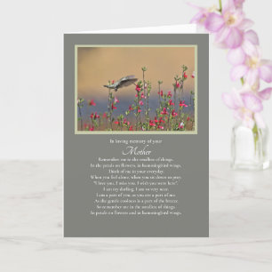 Carte Mère Sympathie Condoléances Spirituelles