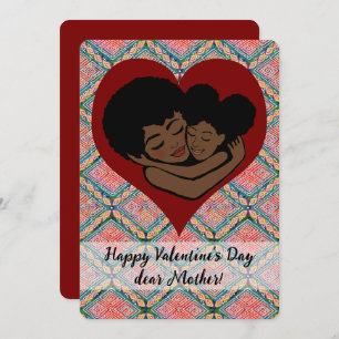 Carte Mère Valentine's Day Ethnic Mud Cloth Style