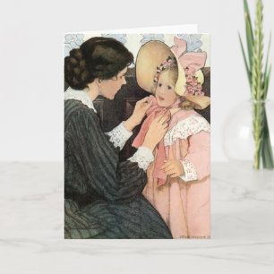 Carte Mère vintage et enfant par Jessie Willcox Smith