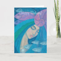 Mermaid Princess, Happy Birthday texte personnalis