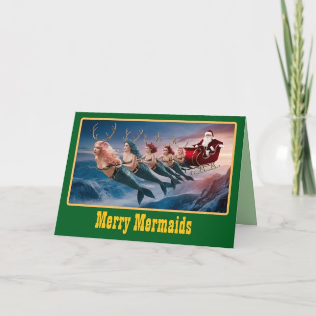 Carte Mermaid Reindeer (Devant)