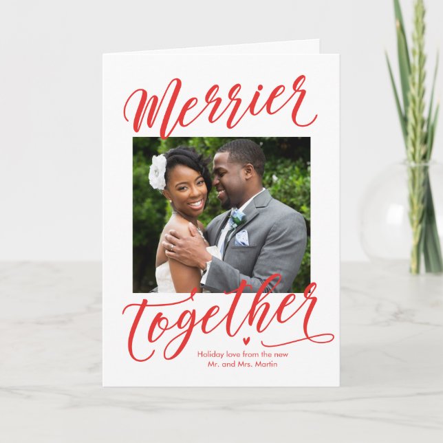 Carte Merrier Ensemble Famille ou Vacances Nouveau (Devant)