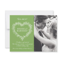 Merrily marié vert mistletoe coeur Noël