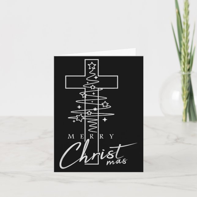 Carte Merry Christ Mas Christian Christmas Jesus Christm (Devant)