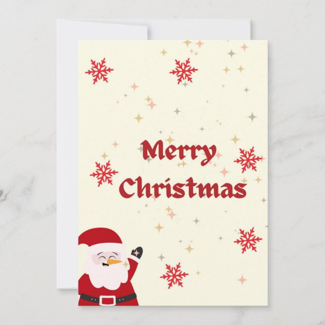 CARTE MERRY CHRISTMAS (Devant)