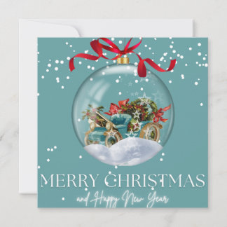 Carte Merry Christmas and New Year Greeting