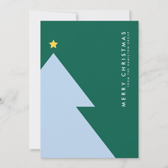 Carte MERRY CHRISTMAS Business Company Corporate (Devant)