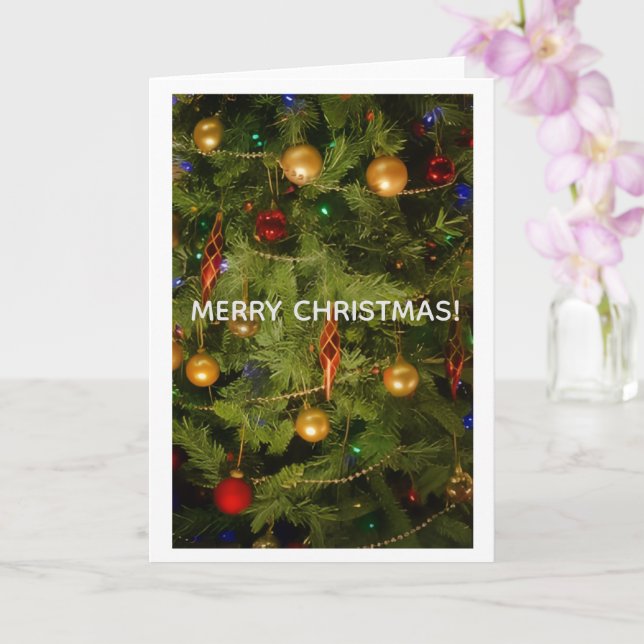 Carte Merry Christmas Greeting Card (Orchidée)