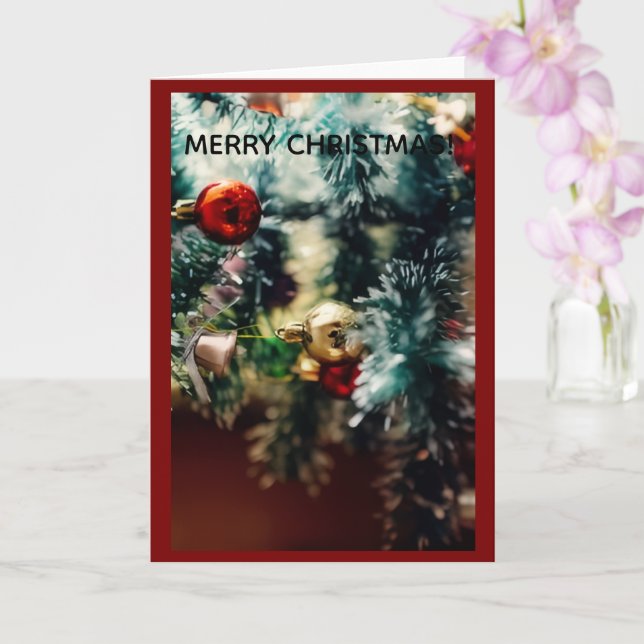 Carte Merry Christmas Greeting Card (Orchidée)