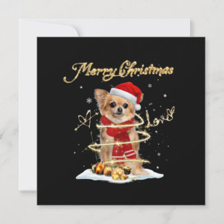 Carte Merry Christmas Love Chihuahua