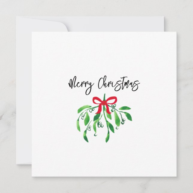 Carte MERRY CHRISTMAS Mistletoe Festif Kiss Festif (Devant)
