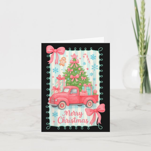 Carte Merry Christmas Nk Truck Family Matching Pajamas G (Devant)
