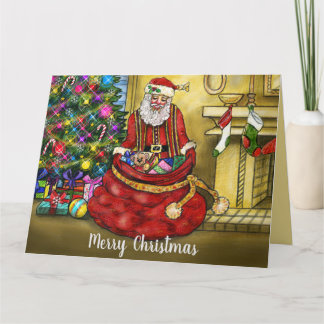 Carte Merry Christmas Santa Clause