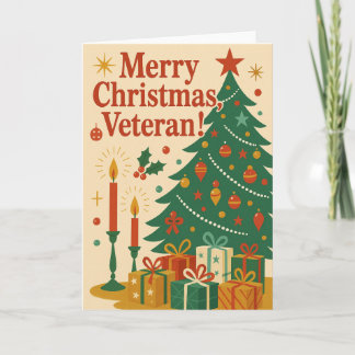 Carte Merry Christmas Veteran 