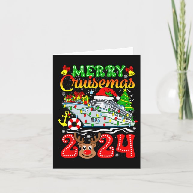 Carte Merry Cruisemas 2024 Croisière Noël Rudolph Xmas (Devant)