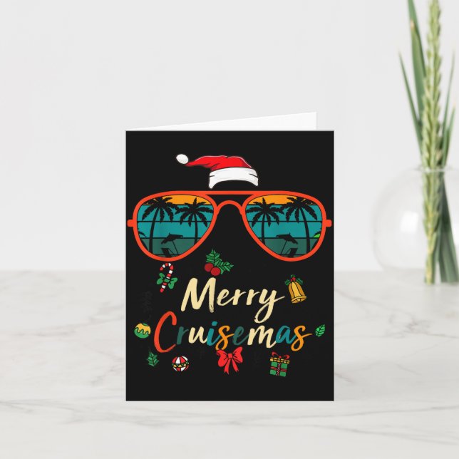 Carte Merry Cruisemas 2025 Xmas Santa Reindeer Cruise Ma (Devant)